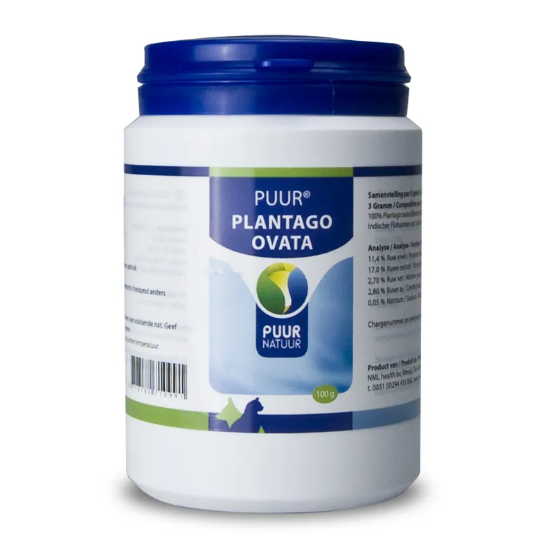 Laatste Versie PUUR Plantago Ovata 100 gr