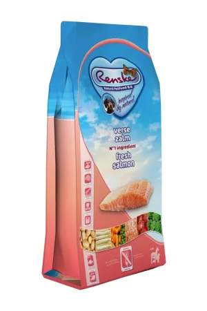 Snelle Levering Renske hondenvoer Super Premium Graanvrij zalm 12 kg