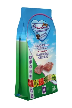 Renske hondenvoer Super Premium kalkoen & eend 12 kg Korting