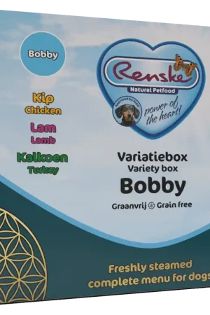 Merkproduct Renske Hondenvoer Variatiebox Bobby Graanvrij 12 x 395 gr