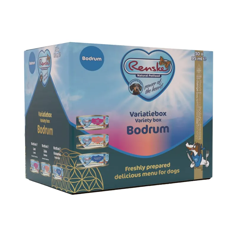 Renske Hondenvoer Variatiebox Bodrum 30 x 95 gr Gereduceerde Prijs