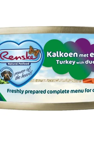Renske hondenvoer Vers Vlees Maaltijd Kalkoen & Eend 95 gr Premium