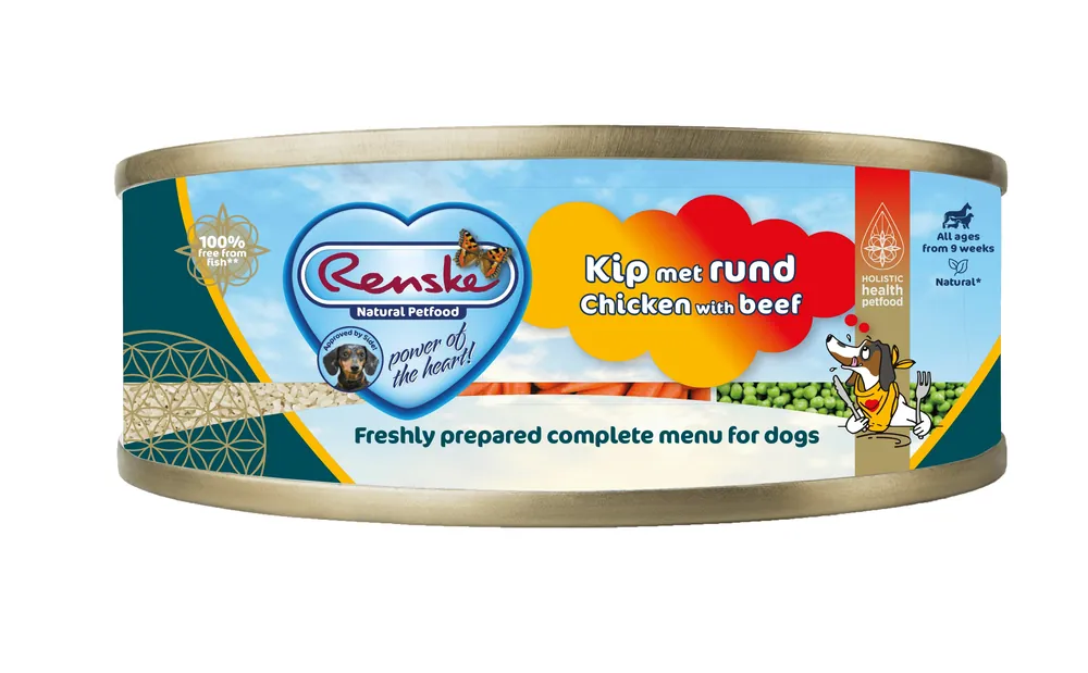 Koopje Renske hondenvoer Vers Vlees Maaltijd Kip & Rund 95 gr