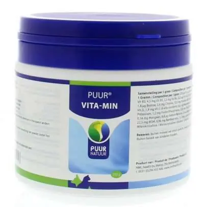 Snelle Levering PUUR Vita-Min Hond & Kat 250 gr