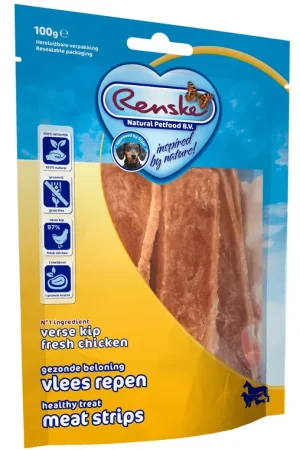 Renske Gezonde Beloning Vleesrepen Kip 100 gr Superprijs