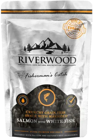 Betrouwbaar Riverwood Fishermans Catch Salmon & White Fish crunchy 200 gr