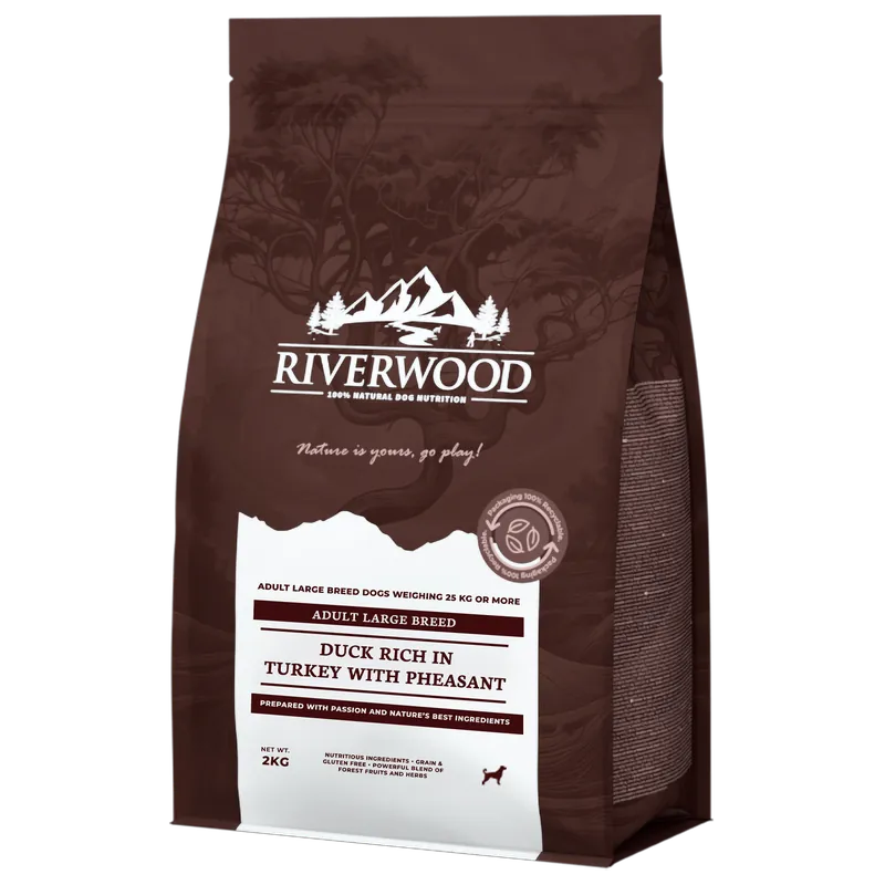 Seizoensaanbieding Riverwood Hondenvoer Adult Large Breed Duck & Turkey 2 kg