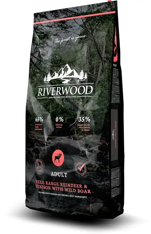 Hoge Kwaliteit Riverwood hondenvoer Adult Reindeer & Venison 12 kg
