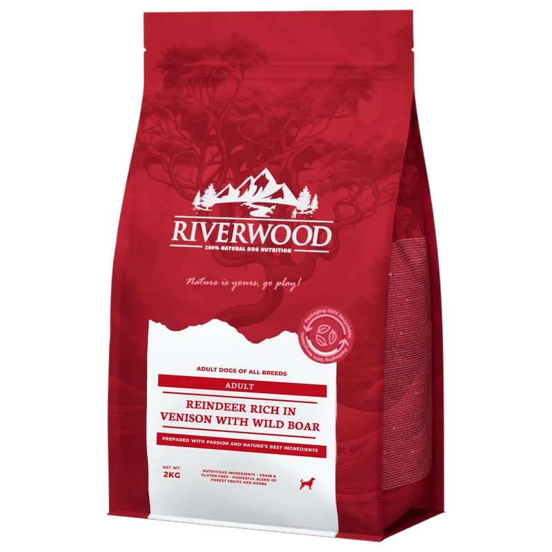 Meest Verkocht Riverwood Hondenvoer Adult Reindeer & Venison 2 kg