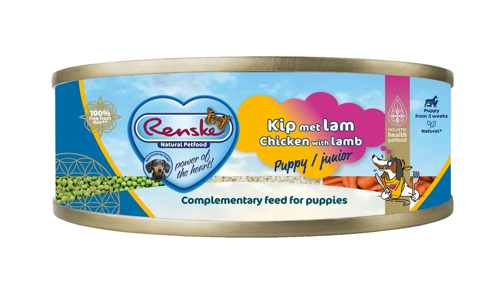 Superprijs Renske hondenvoer Vers Vlees Maaltijd Puppy Kip & Lam 95 gr