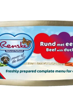 Populair Renske hondenvoer Vers Vlees Maaltijd Rund & Eend 95 gr