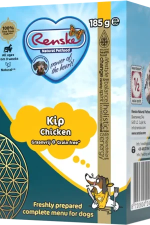 Renske Vers hondenvoer Kip Graanvrij 185 gr Gratis Retour