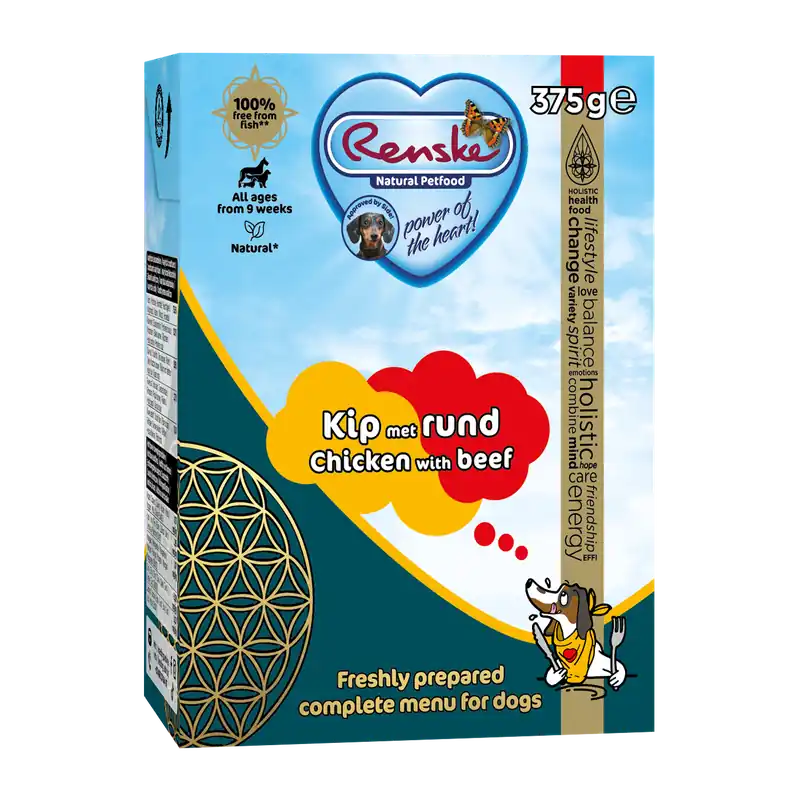Renske Vers Hondenvoer Kip Met Rund 375 gr Korting