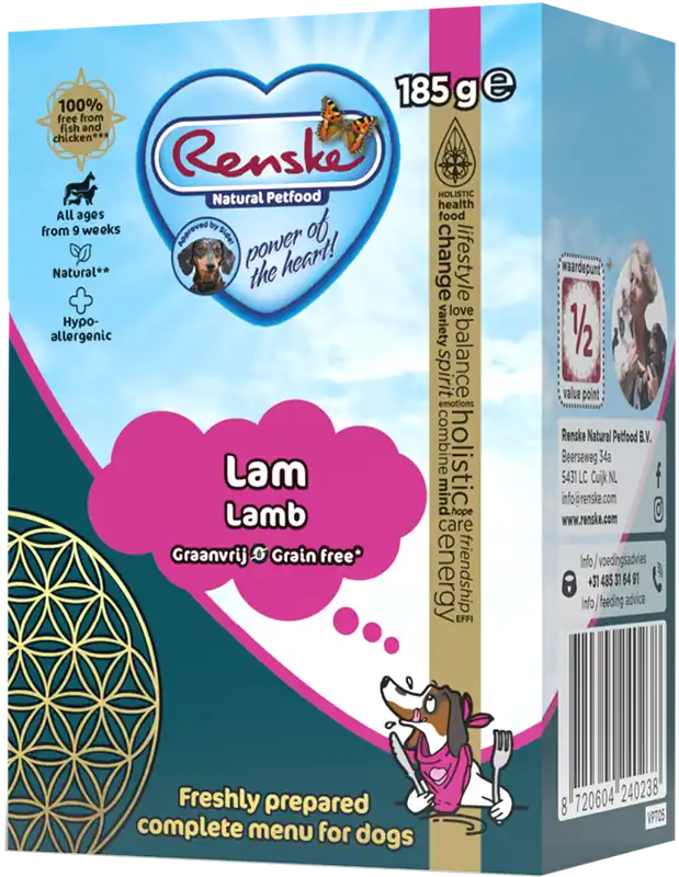 Koopje Renske Vers hondenvoer Lam Graanvrij 185 gr