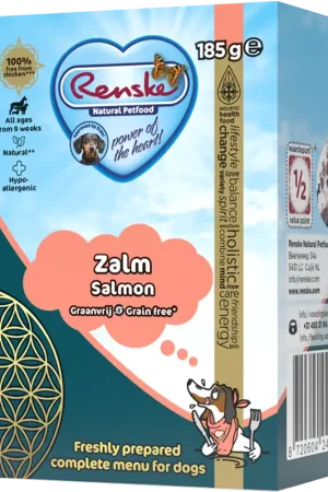 Bestseller Renske Vers hondenvoer Zalm Graanvrij 185 gr