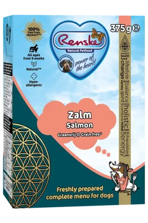 Renske Vers Hondenvoer Zalm Graanvrij 375 gr Beperkt Aanbod