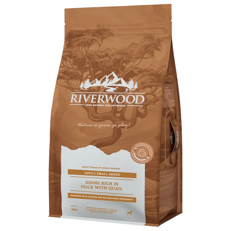 Riverwood Hondenvoer Adult Small Breed Goose & Duck 6 kg Favoriet