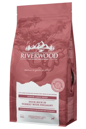 Veilige Betaling Riverwood Hondenvoer Junior Large Breed Duck & Turkey 12 kg