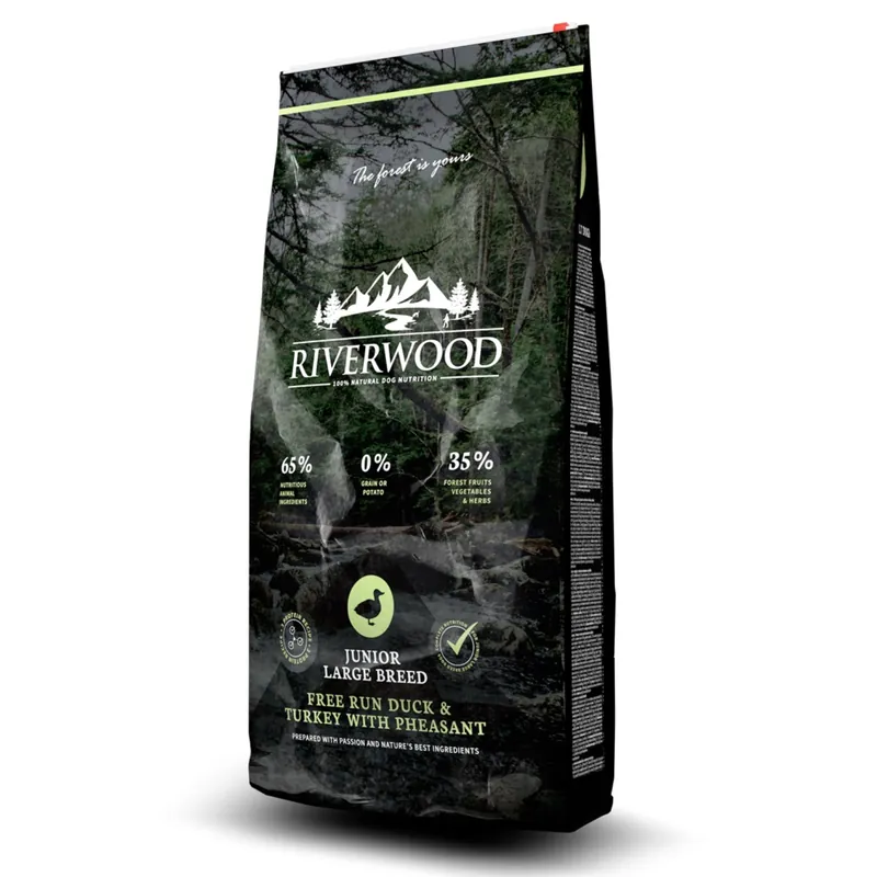 Riverwood hondenvoer Junior Large Breed Duck & Turkey 2 kg Aanbieding
