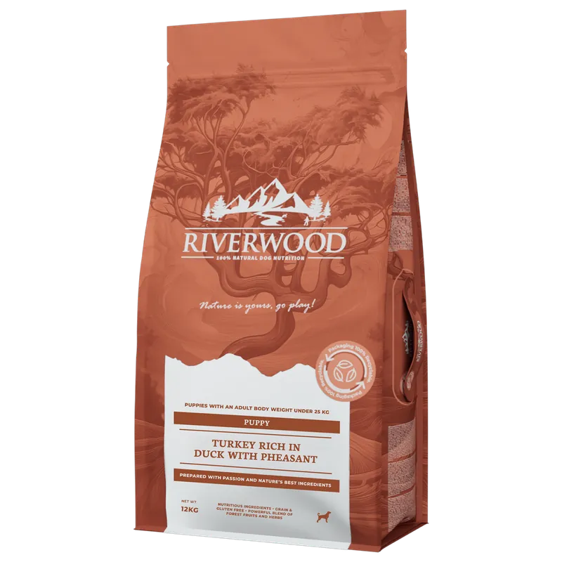 Express Levering Riverwood Hondenvoer Puppy Turkey & Duck 12 kg