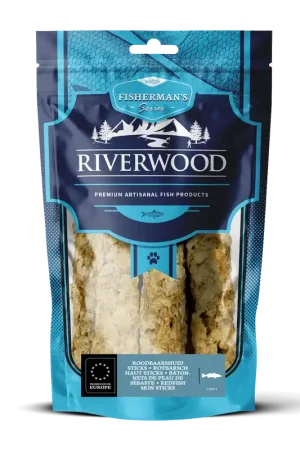Riverwood Roodbaarshuid sticks 200 gr Koop Vandaag