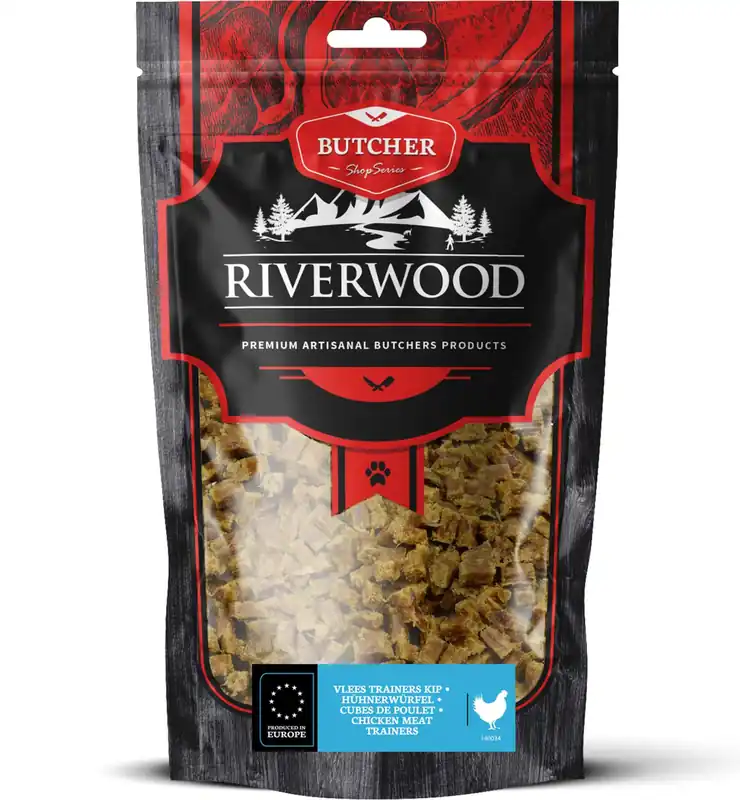 Nu Kopen Riverwood Vlees Trainer Kip 150 gr