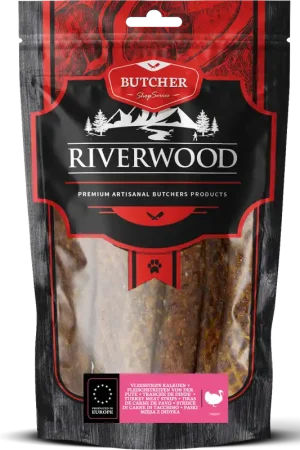 Merkproduct Riverwood Vleesstrips Kalkoen 150 gr