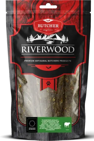 Fabrieksprijs Riverwood Vleesstrips Lam 150 gr