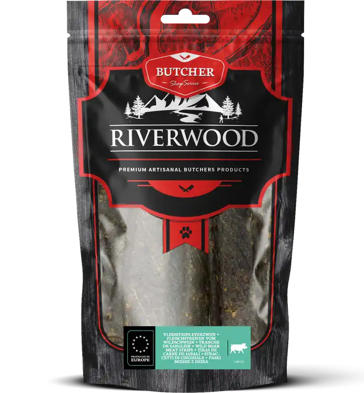 Weekendaanbieding Riverwood Vleesstrips Wild Zwijn 150 gr