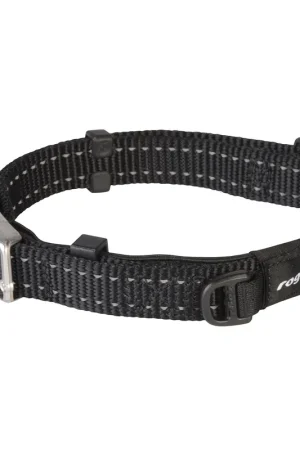 Rogz Halsband Utility Safety Zwart Direct Verzonden