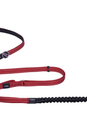 Gratis Retour Rogz Hondenlijn Utility Handsfree Rood