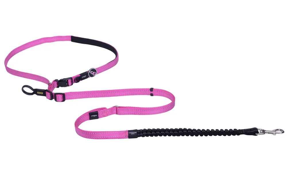Meest Verkocht Rogz Hondenlijn Utility Handsfree Roze