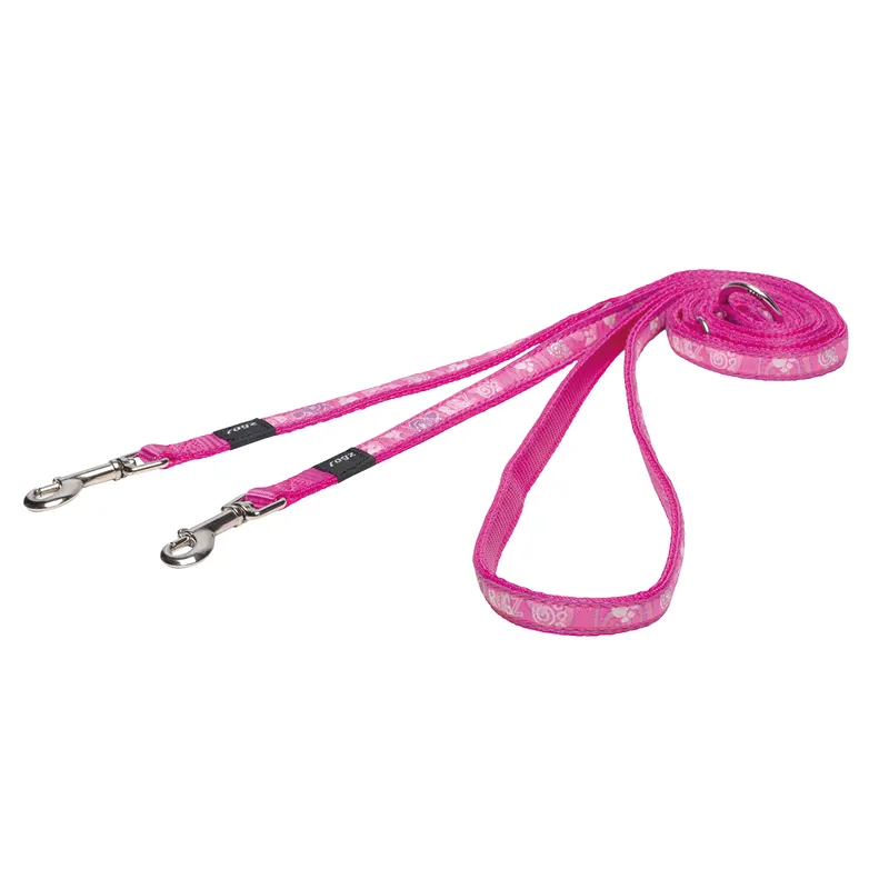 Rogz Hondenlijn Multi Fancy Dress Pink Paw Bestel Nu