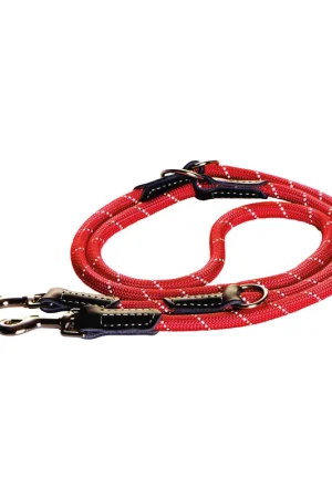 Rogz Hondenlijn Multi Rope Rood L Tijdelijk Beschikbaar