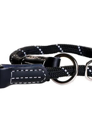 Rogz Sliphalsband Rope Zwart Laatste Versie