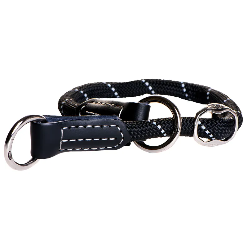 Rogz Sliphalsband Rope Zwart Laatste Versie