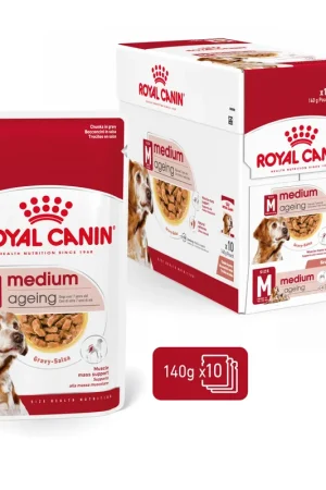 Beperkt Aanbod Royal Canin Hondenvoer Medium Ageing 10 x 140 gr