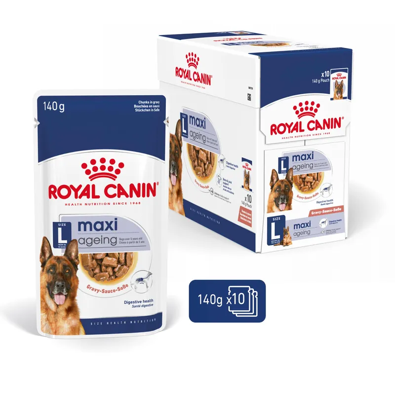 Royal Canin Hondenvoer Maxi Ageing 10 x 140 gr Snelle Levering