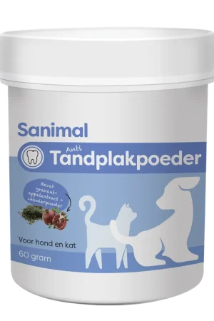 Sanimal Anti-Tandplakpoeder 60 gr Hoge Kwaliteit