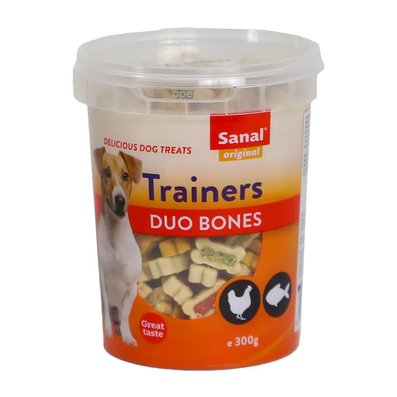 Rechtstreeks Van De Fabrikant Sanal Dogtrainers Duo Bones 300 gr