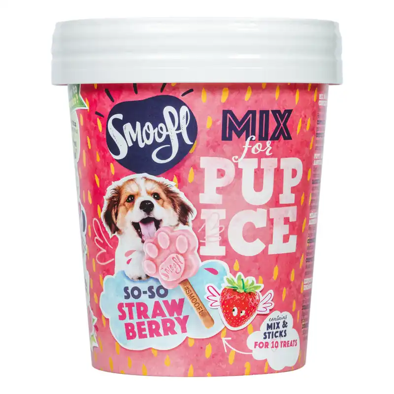 Smoofl Aarbeien Mix voor Puppyijs 160 gr Lage Prijs