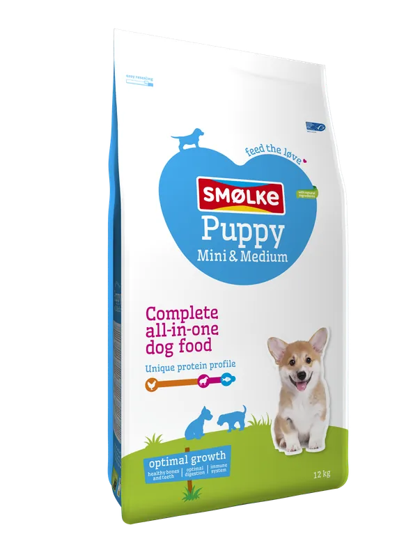 Smølke hondenvoer Puppy Mini-Medium 12 kg Premium