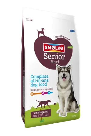 Smølke hondenvoer Senior Maxi 12 kg Nieuw