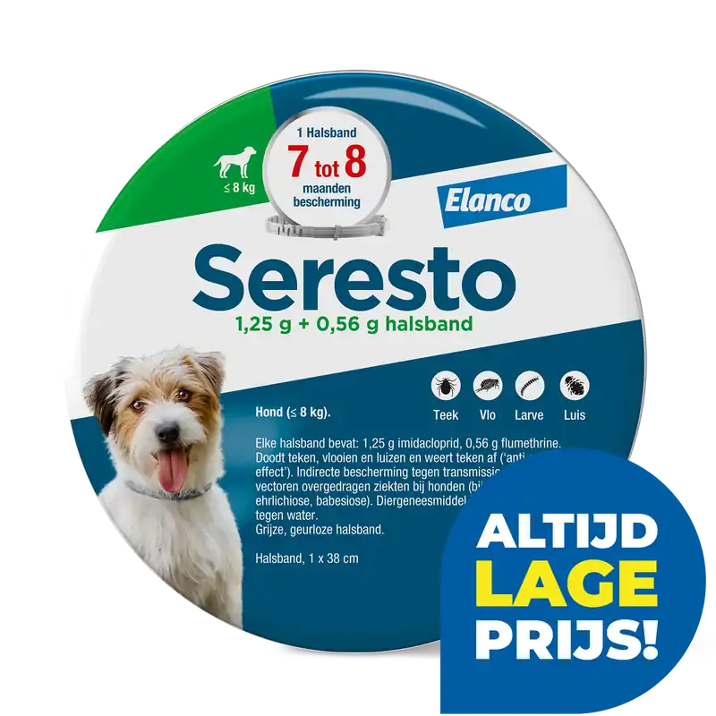 Seresto band voor kleine honden Gecertificeerd