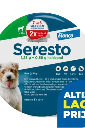 Seresto Band voor kleine Honden tot 8 kg 2 st Hoge Kwaliteit