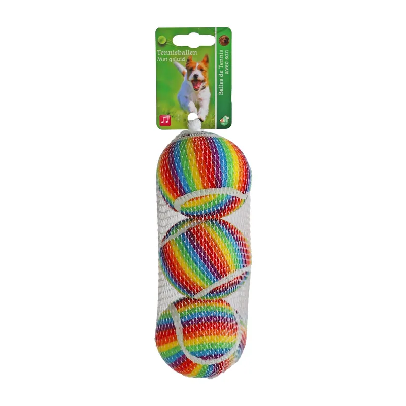 Weekendaanbieding Tennisbal Rainbow M 3 st