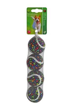 Tennisbal Rainbow stip S 4 st Betaalbaar