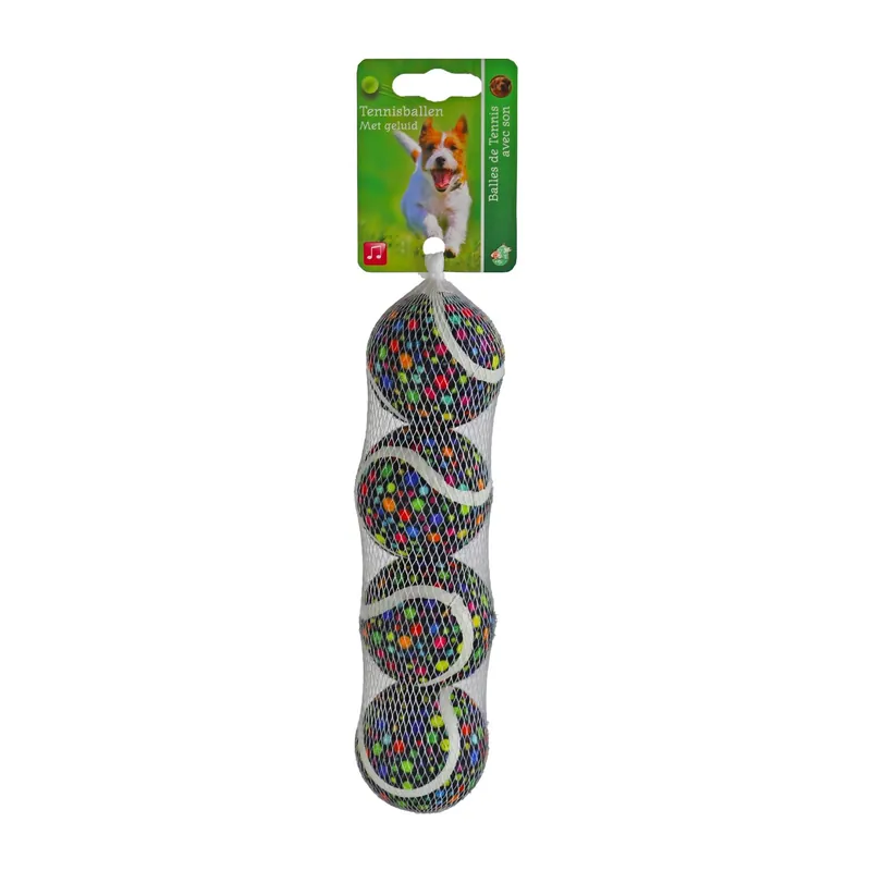 Tennisbal Rainbow stip S 4 st Betaalbaar
