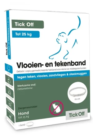 Shop Nu Tick Off Vlooien- en Tekenband tot 25 kg 60 cm