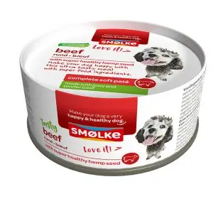 Smølke hondenvoer Soft Paté Beef 125 gr Beperkt Aanbod
